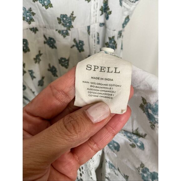 Spell Fable Block Printed Strappy Sundress - Picture 6 of 7